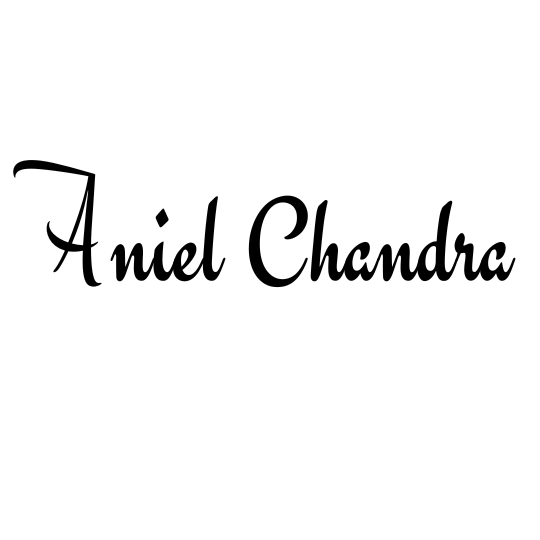 Aniel Chandra signature